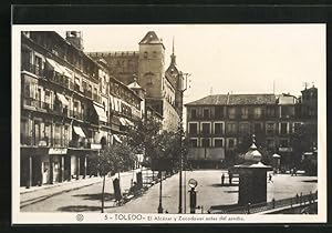 Postal Toledo, El Alcázar y Zocodover antes del asedio