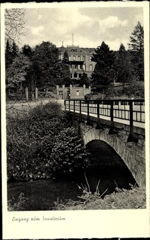 Ansichtskarte / Postkarte Weilmünster im Taunus Hessen, Kindersanatorium, Eingang