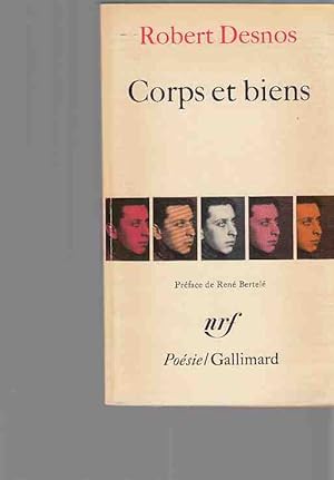 Bild des Verkufers fr Corps et biens. Preface de Rene Bertele. zum Verkauf von Fundus-Online GbR Borkert Schwarz Zerfa