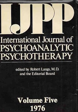 Immagine del venditore per Volume Five. 1976. International Journal of Psychoanalytic Psychotherapy. IJPP. venduto da Fundus-Online GbR Borkert Schwarz Zerfa