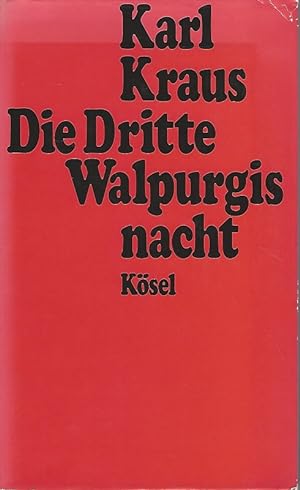 Bild des Verkäufers für Die Dritte Walpurgisnacht. zum Verkauf von Lewitz Antiquariat