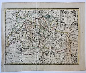 [Antique cartography, engraving] Map of the Swiss/Kaart van Zwitserland, ante 1766.