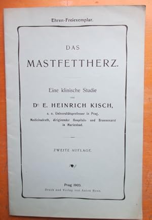 Imagen del vendedor de Das Mastfettherz. Eine klinische Studie. a la venta por Antiquariat Michael Eschmann