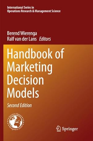Bild des Verkufers fr Handbook of Marketing Decision Models zum Verkauf von AHA-BUCH GmbH
