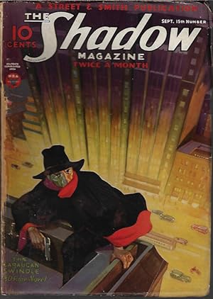 Seller image for THE SHADOW: September, Sept. 15, 1934 ("The Garaucan Swindle") for sale by Books from the Crypt