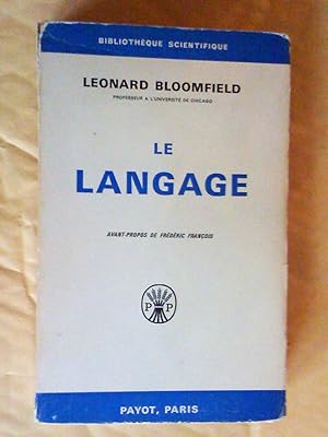 LE LANGAGE. Avant-propos de Frédéric François