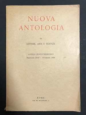 AA. VV. Nuova antologia di lettere, arti e scienze. La nuova antologia. 1968. Vol. 104. fasc. 2016