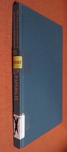 Seller image for Gropius, Wren, Latrobe, Wright (v. 9) for sale by GuthrieBooks