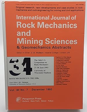 International Journal of Rock Mechanics and Mining Sciences & Geomechanics Abstracts, Volume 30, ...