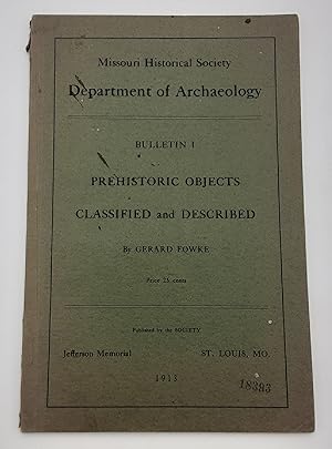 Image du vendeur pour Prehistoric Objects Classified and Described. mis en vente par Zephyr Books