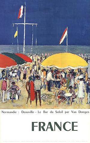Seller image for KEES VAN DONGEN Normandie-Deauville, Le Bar du Soleil, 1960 for sale by Art Wise