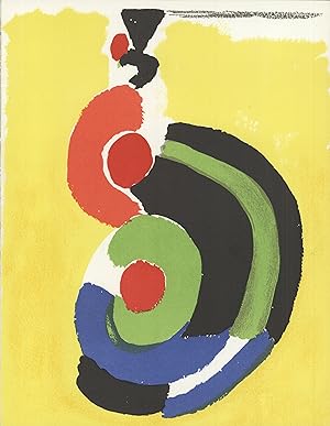 SONIA DELAUNAY Viertel no text 35.5" x 27.5" Offset Lithograph 1989 