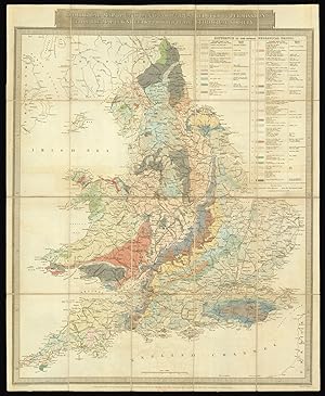 Seller image for A Geological Map of England and Wales reduced by permission from the map in 6 sheets published by the Geological Society. for sale by Daniel Crouch Rare Books Ltd
