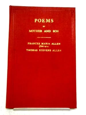 Bild des Verkufers fr Poems by a Mother and Son zum Verkauf von World of Rare Books