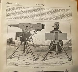 "The Maxim Gun", in Nature, 1885--an Early Appearance of the Weapon