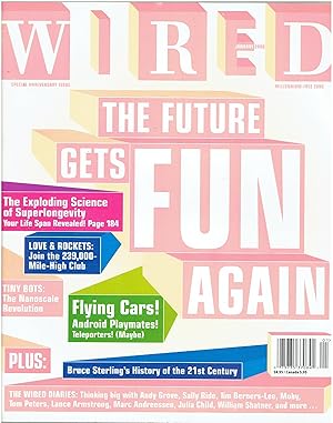 Seller image for WIRED Magazine (January 2000, Issue 8.01, Vol. 8, No. 1) - Special Anniversary Edition - Millennium Free Zone for sale by Manian Enterprises