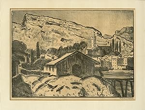 Antique Print-LAGO DI COMO-LAKE-ITALY-Filarski-ca. 1935