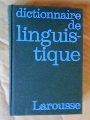 Seller image for Dictionnaire de linguistique for sale by Claudine Bouvier