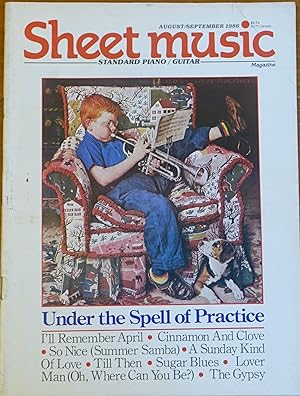 Sheet Music Magazine: August/September 1986 Volume 10, Number 6 (Standard Piano/ Guitar)