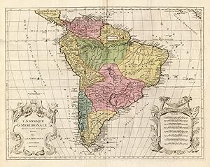 Antique Map-SOUTH AMERICA-BRAZIL-CHILE-MEXICO-Elwe-1792