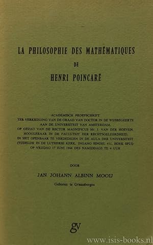 Image du vendeur pour La philosophie des mathmatiques de Henri Poincar. mis en vente par Antiquariaat Isis