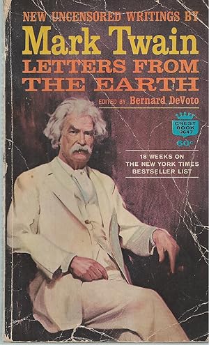 Bild des Verkufers fr Letters from the Earth New Uncensored Writings By Mark Twain zum Verkauf von BYTOWN BOOKERY