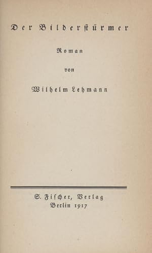 Bild des Verkufers fr Der Bilderstrmer. Roman. zum Verkauf von Georg Fritsch Antiquariat