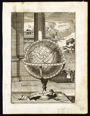 Antique Print-TERRESTRIAL GLOBE-WORLD-1700