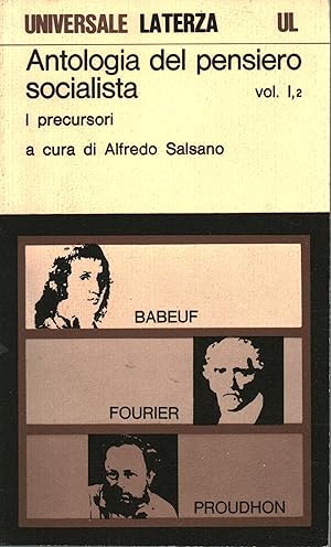 Seller image for Antologia del pensiero socialista (Volume I tomo secondo) I precursori for sale by Di Mano in Mano Soc. Coop