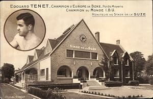 Ansichtskarte / Postkarte Edouard Tenet, Champion d'Europe de Boxe, Moniteur au Stade de la Suze