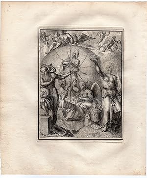 Antique Print-PREDESTINATION-FATE-HYROGLYPHIC-SYMBOL-de Hooghe-1735