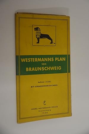 Westermanns Plan von Braunschweig: Mit Strassenverzeichnis (auf der Rückseite) Bearbeitet unter M...