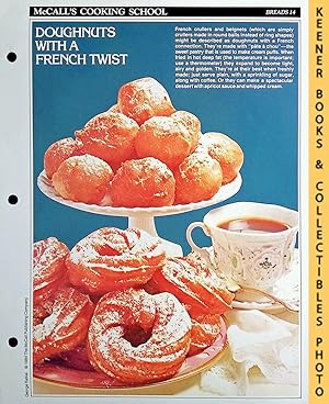 McCall's Cooking School Recipe Card: Breads 14 - French Crullers & Beignets : Replacement McCall'...