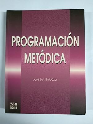 Seller image for Programacin Metdica for sale by Libros Ambig