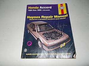 Bild des Verkufers fr Honda Accord 1984 thru 1989 All Models (Haynes Repair Manual) zum Verkauf von Paradise Found Books