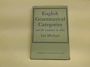 English Grammatical Categories and the Tradition to 1800 (Buch in englischer Sprache); Übersetzun...