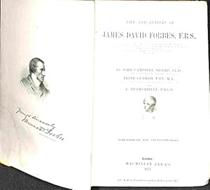 Bild des Verkufers fr Life and Letters of James David Forbes zum Verkauf von WeBuyBooks