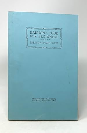 Image du vendeur pour Harmony Book for Beginners mis en vente par Catron Grant Books