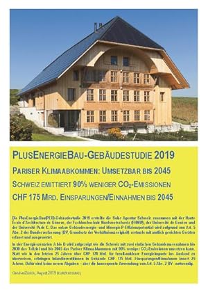 Seller image for PlusEnergieBau-Gebudestudie 2019 for sale by AHA-BUCH
