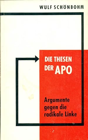 Bild des Verkufers fr Die Thesen der APO. Argumente gegen die radikale Linke. zum Verkauf von Online-Buchversand  Die Eule
