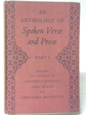 Imagen del vendedor de An Anthology of Spoken Verse and Prose (Part 1) a la venta por World of Rare Books