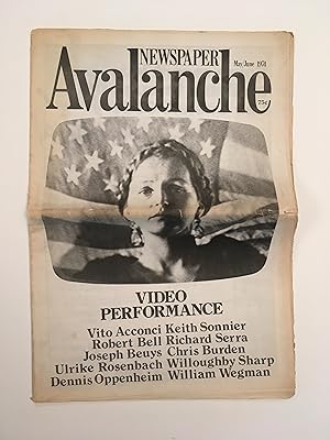 Imagen del vendedor de Avalanche newspaper, number 9, May-June 1974. Video Performance a la venta por A Balzac A Rodin