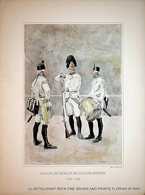 Österreich: Spielleute und Grenadier der Deutschen Infanterie 1769-1798