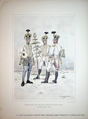 Österreich: Bandisten der Ungarischen und Deutschen Infanterie 1820