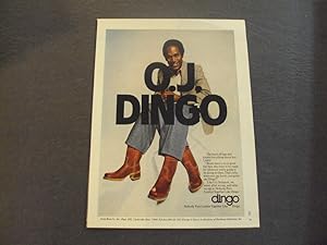 O.J. Simpson Dingo Advertisement From 1966 Playboy Issue