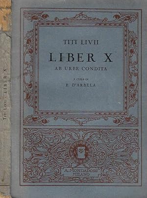 Seller image for Ab Urbe Condita Liber X for sale by Biblioteca di Babele