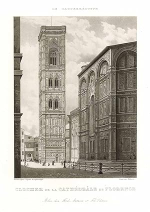 Bild des Verkufers fr Clocher de la Cathdrale de Florence zum Verkauf von Sergio Trippini