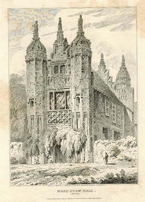 Bild des Verkufers fr View of the Country House, West Stow Hall after J.C. Smith by S. Rawle. zum Verkauf von R.G. Watkins Books and Prints
