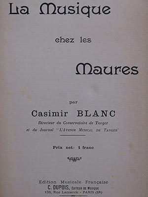 BLANC Casimir La Musique chez les Maures Tanger ca1905