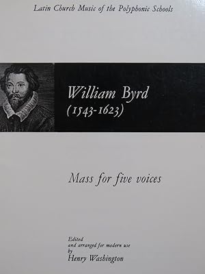 Immagine del venditore per BYRD William Mass for Five Voices Chant Piano 1991 venduto da partitions-anciennes